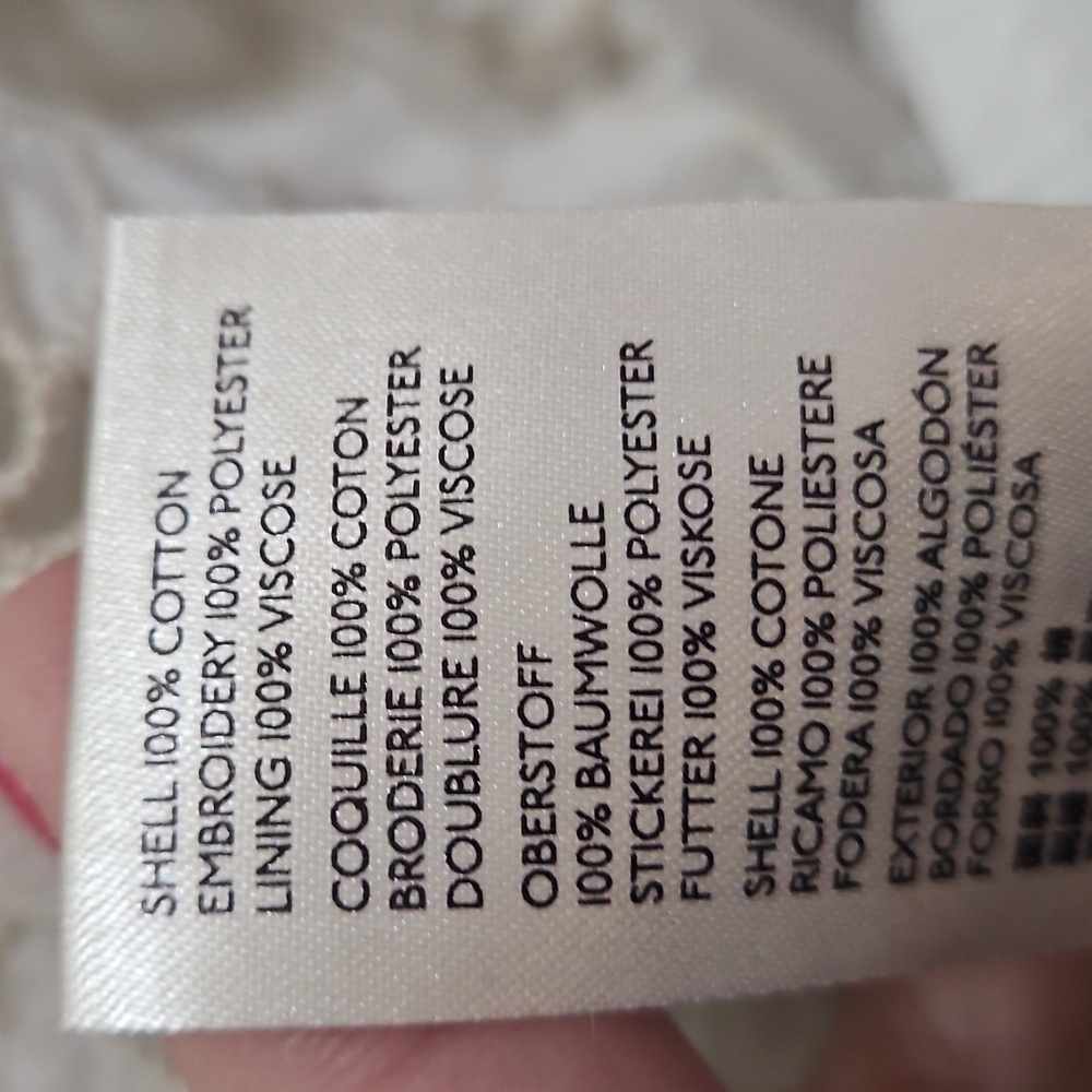Maeve By Anthropologie White Sonnie Eyelet Tunic Mini Shift Dress Sz Med - Picture 7 of 10